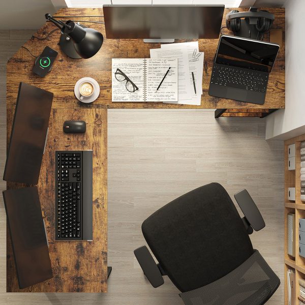 Escritorio para computadora en L 138x38x75cm - Imagen 3