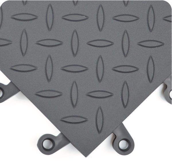 ErgoDeck Max Piso Antifatiga Diamantado Modular Gris 590