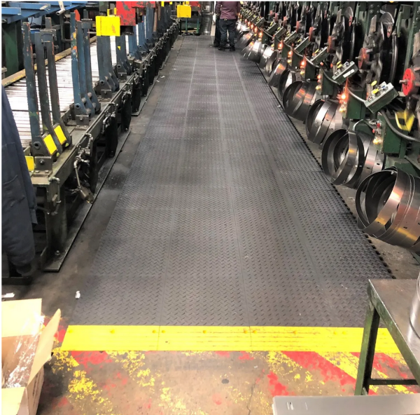 ErgoDeck Max Piso Antifatiga Diamantado Modular Gris 590 - Imagen 3
