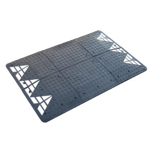 Paso peatonal elevado de hule