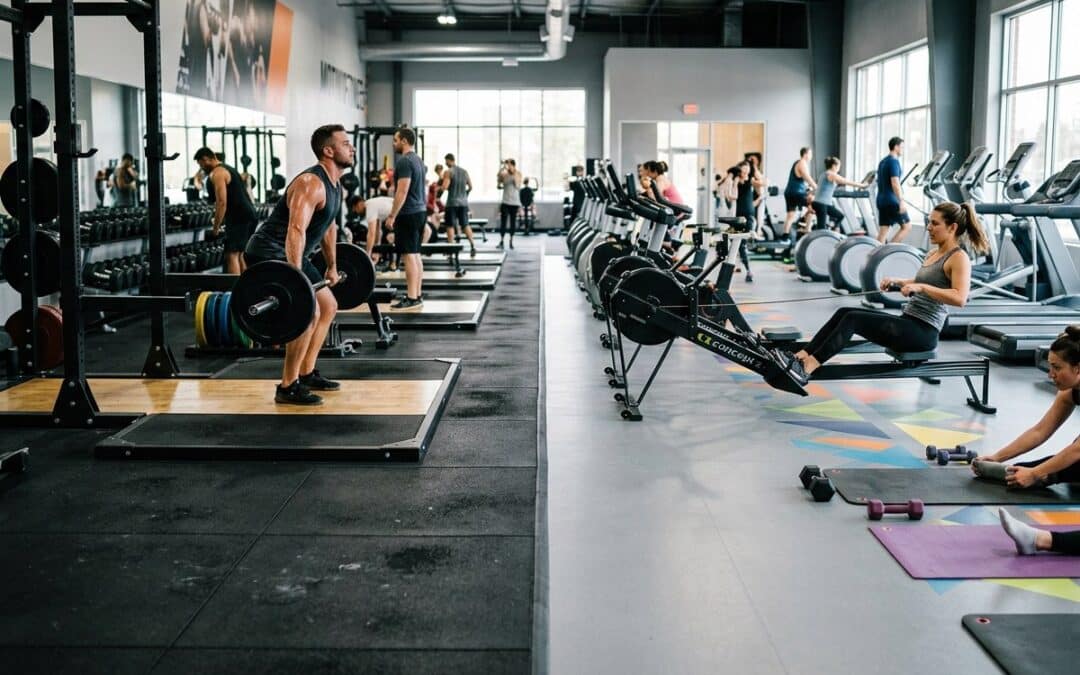 Piso de caucho vs. piso de PVC para gimnasios