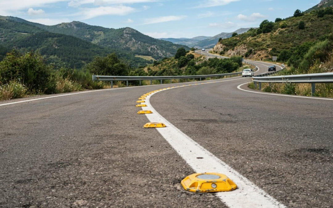 Boyas de carretera para delimitar y organizar zonas de tránsito