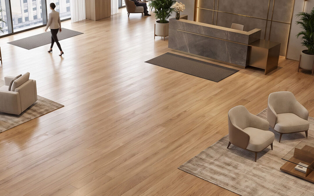Pisos SPC con apariencia de madera para interiores modernos